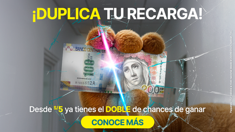 Duplicamos tu primera recarga.